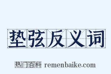 垫弦反义词是什么意思的图片